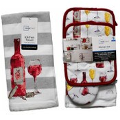 Wholesale - 6pc WINE STACK KITCHEN SET C/P 6, UPC: 073558803133